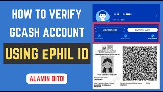 HOW TO VERIFY GCASH ACCOUNT USING ePHIL ID UPDATED 2024  HR LEAH G [upl. by Schmeltzer]