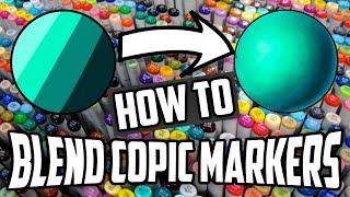 Copic Blending Tutorial For Beginners  How To Blend Copic Ciao  Copic Sketch 2019 [upl. by Doughman807]