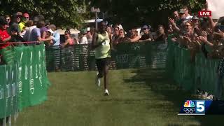 Male Winner of the MampT Bank Vermont City Marathon [upl. by Landre652]