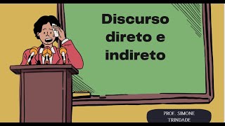 Aula discurso direto e indireto online [upl. by Yddur213]