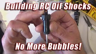 How to Fill RC CVA Oil Shocks With No Air Bubbles Simple NoCost Tip [upl. by Lindbom483]