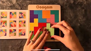 ASMR  Wooden Puzzle 1  Clicky Whispers [upl. by Vizzone]