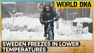 Sweden records lowest temperature in 25 years 435 degrees celsius recorded  WION World DNA [upl. by Epotimet]