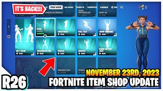 Fortnite Item Shop ICON SERIES EMOTES ARE BACK November 23rd 2023Fortnite Battle Royale [upl. by Inimod]