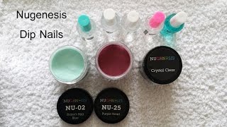 Nugenesis Starterset  Dipping Nails [upl. by Ennaxor]