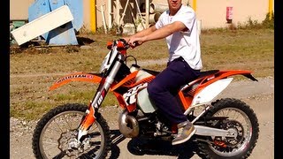 KTM 250 exc 2012  Test Drive [upl. by Ayotna321]