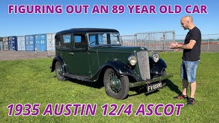 1935 AUSTIN 124 LIGHT ASCOT  DRIVING AN 89 YEAR OLD CAR  WHAT WAS IT LIKE [upl. by Cand]