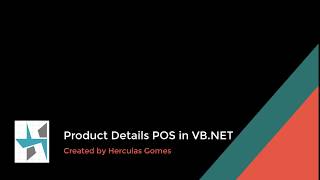 Product Details POS in VB NET Ep 5 [upl. by Alexandre]