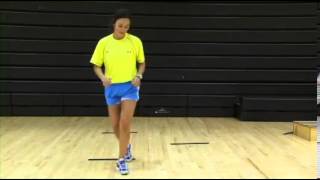 Plyometrics Phase 2 ACL Exercise Single Leg ZigZag Hops [upl. by Caritta]