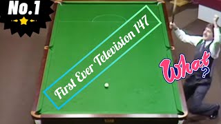 First Ever Television 147  Clif Thorburn 147 Break [upl. by Enoj]