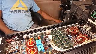 DD AUDIO M3C AMPLIFIER IN PROTECTION MODE REPAIR VIDEO PART 2 BENCH TEST [upl. by Hobart]