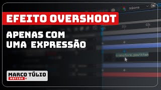 Efeito Overshoot bouncing automático sem plugins  After Effects  Parte 1 [upl. by Eniamor]