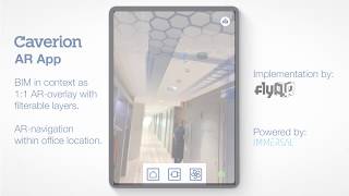 Augmented Reality Building Information Model  AR app for Caverion [upl. by Sinnod]