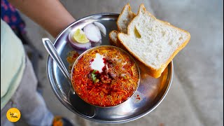 Most Famous Laxmi Misal Bread In Kolhapur Rs 60 Only l Kolhapur Street Food [upl. by Uehttam265]