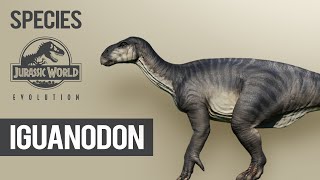 Iguanodon  SPECIES PROFILE  Jurassic World Evolution [upl. by Enelrats617]