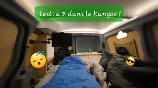 😴 DORMIR à 2 dans le Kangoo MiniVan 🌱 [upl. by Narah]