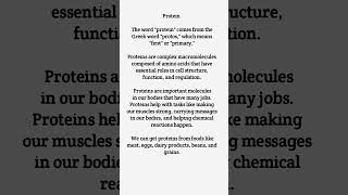 Protein Protein ProteinDefinition ProteinMeaning ProteinEtymology Macromolecules Biomolecules [upl. by Cyna212]