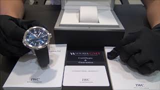 IWC Aquatimer Cousteau IW329005 Blue Limited Edition 2016  WatchesGMT English [upl. by Alleahcim]