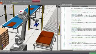 Simulation and programming of ABB Robot Studio 62 IRB4600 [upl. by Mychael]