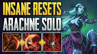 ARACHNE BUT SHE RESETS HER COOLDOWNS IN 3 SECONDS Arachne Solo Gameplay SMITE Conquest [upl. by Akinad657]