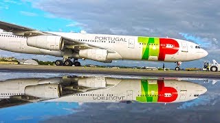 Super Decolagem Airbus A340300 da TAP  RecifeLisboa  Super TakeOff A340 [upl. by Kelton143]