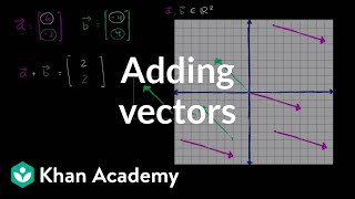 Adding vectors  Vectors and spaces  Linear Algebra  Khan Academy [upl. by Zeus325]