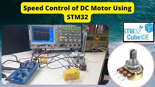 DC Motor Speed Controller PWM With Potentiometer Using STM32 [upl. by Kaete]