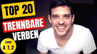 TOP 20 Trennbare Verben  Most important German separable verbs  YourGermanTeacher [upl. by Girardo]