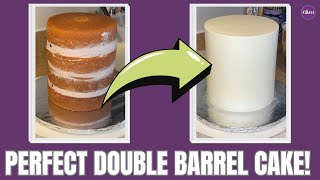 Updated DOUBLE BARREL Cake Tutorial [upl. by Chapland140]