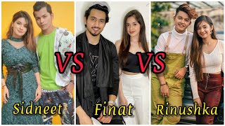 Sidneet VS Finat VS Rinushka Which is your favourite jodi and No1 jodi 💞 Sanatheem [upl. by Assillim137]