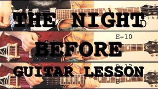 The Night Before  Guitar Lesson [upl. by Ybor]