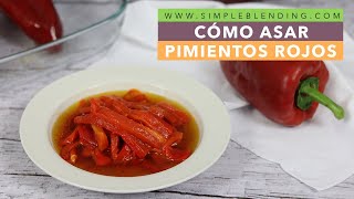 CÓMO ASAR PIMIENTOS ROJOS  Asado de pimientos en casa  Asado de verduras [upl. by Dieterich]