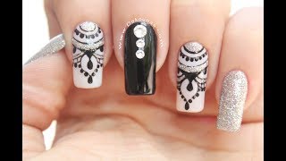 Diseño de uñas elegante y facil  Easy and elegante Nails [upl. by Eellac753]