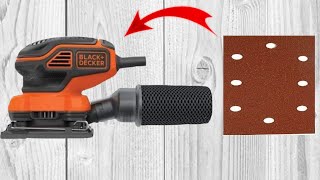 Changing Black  Decker Palm Sander Sanding Sheet [upl. by Aniroc]