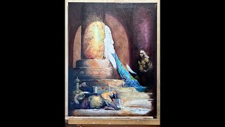 Frank FRAZETTA Tribute to the master Part 9 STEPBYSTEP Recreation of Egyptian Queen [upl. by Pennington]