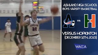 AHS Boys Varsity Basketball vs Hopkinton December 12th 2023 [upl. by Eelarbed]