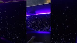 Amazing Fiber Optic Star Ceiling in Home Game Room [upl. by Eveneg]