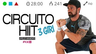 Esercizi Ad Alta Intensità Per Dimagrire La Pancia HIIT Brucia Grassi Total Body [upl. by Oiruam306]