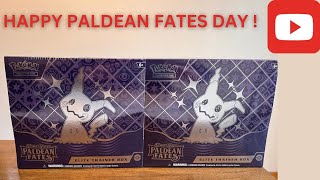 PALDEAN FATES OPENING Ripping TWO ETBS [upl. by Anaig]