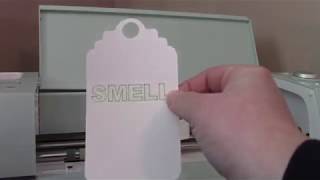 Cricut  How to write and cut tags drawing with cricut writing in design space [upl. by Simetra]