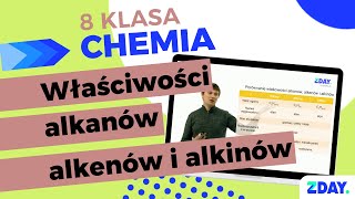 Porównanie właściwości alkanów alkenów i alkinów  Chemia 8 klasa [upl. by Aniratak]