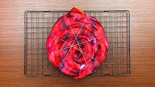 Tiedye Blooming Starflower pattern  DIY TieDye Tapestry [upl. by Lledualc753]