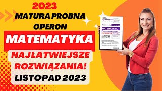 Matura próbna Operon grudzień 2023 Poziom Podstawowy  Sprawdź się [upl. by Ingmar]