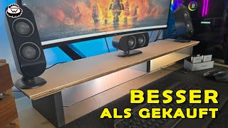 🤩 Schreibtisch UPGRADE  Wir bauen eine MONITORABLAGE [upl. by Zacarias]