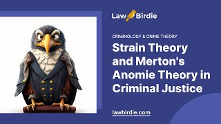 Strain Theory and Mertons Anomie Theory in Criminal Justice  Essay Example [upl. by Thecla]