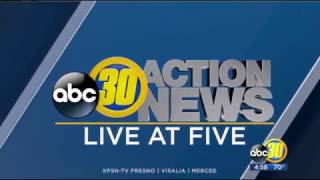 KFSN ABC 30 Action News Live at 5 open 32017 [upl. by Aw696]