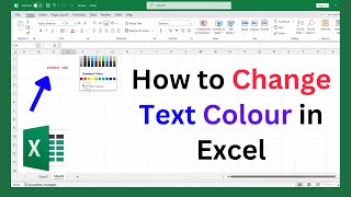 How to Change Text Colour in Excel  change text color in Excel [upl. by Maribel]