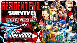 Resident Evil Survive OpenBOR  Now in Beat em Up style 🎮 Lets Play [upl. by Ahteres]