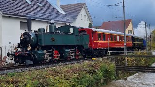 Dampfzug der OensingenBalsthal Bahn OeBB [upl. by Cindi965]