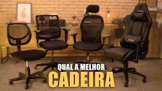 Qual é a MELHOR CADEIRA ERGONÔMICA para TRABALHAR em CASA  como escolher [upl. by Lorrin]